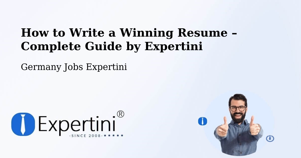 Resume Writing Guide for Job Seekers – Leiferde - Leiferde, Germany Jobs Expertini